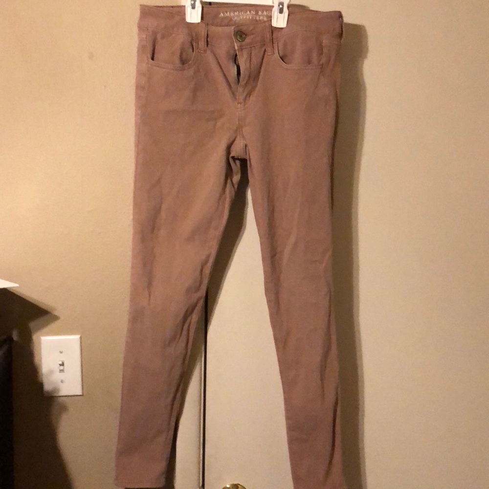American Eagle blush jeggings